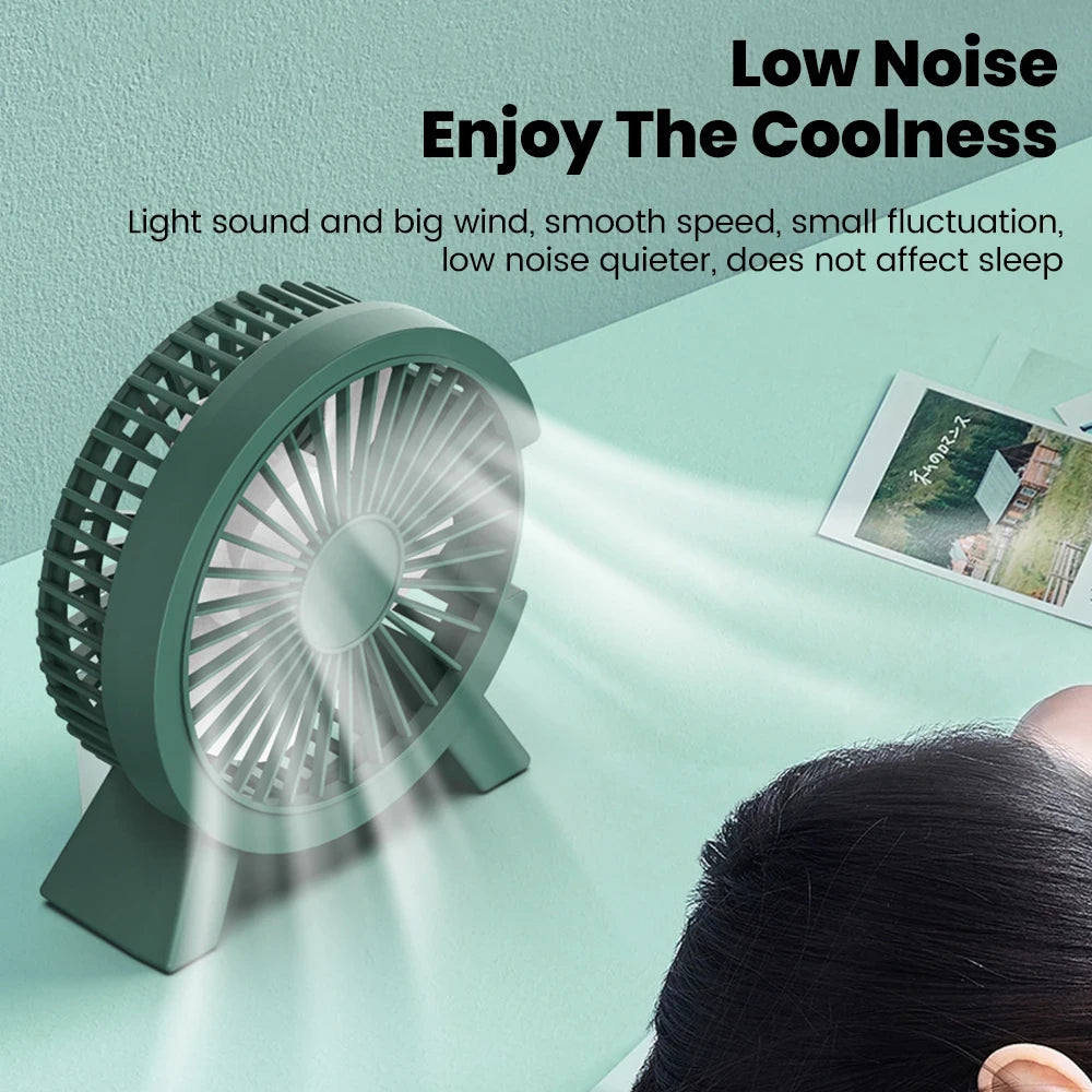 Portable USB Rechargeable Desk Fan