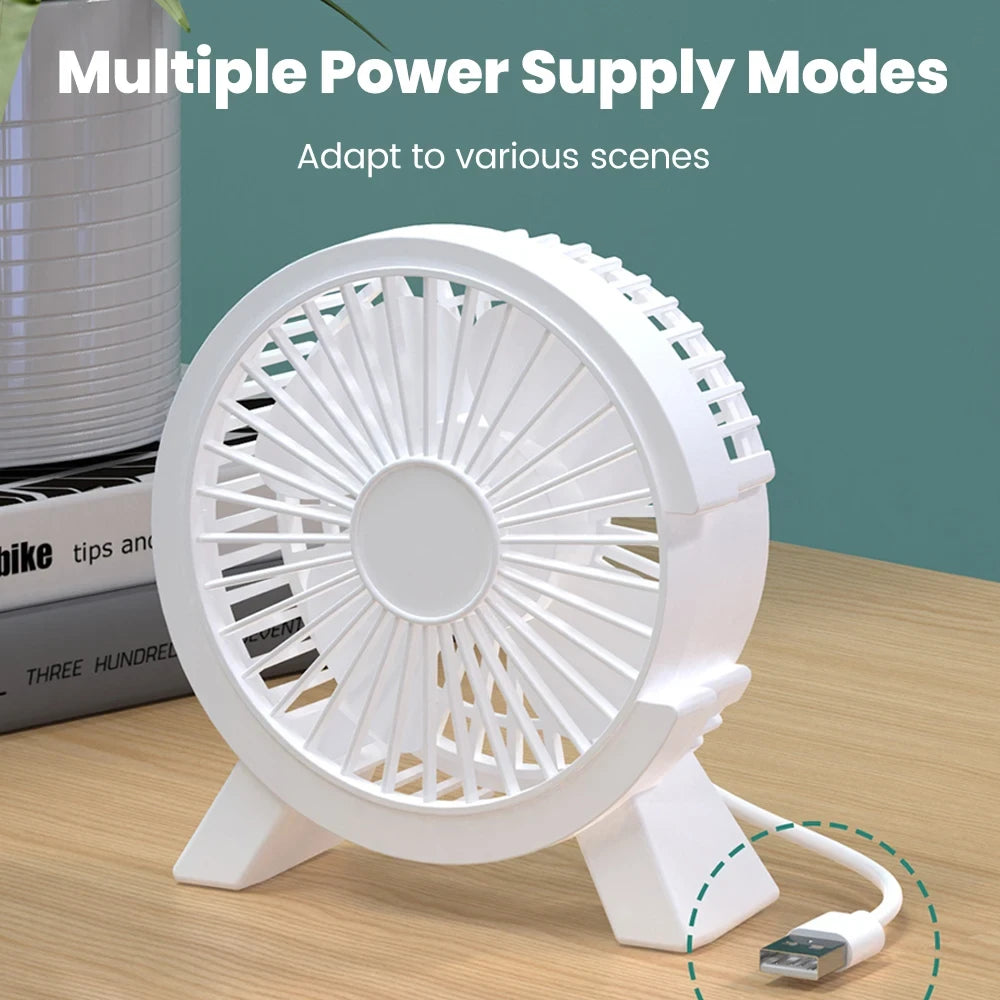 Portable USB Rechargeable Desk Fan