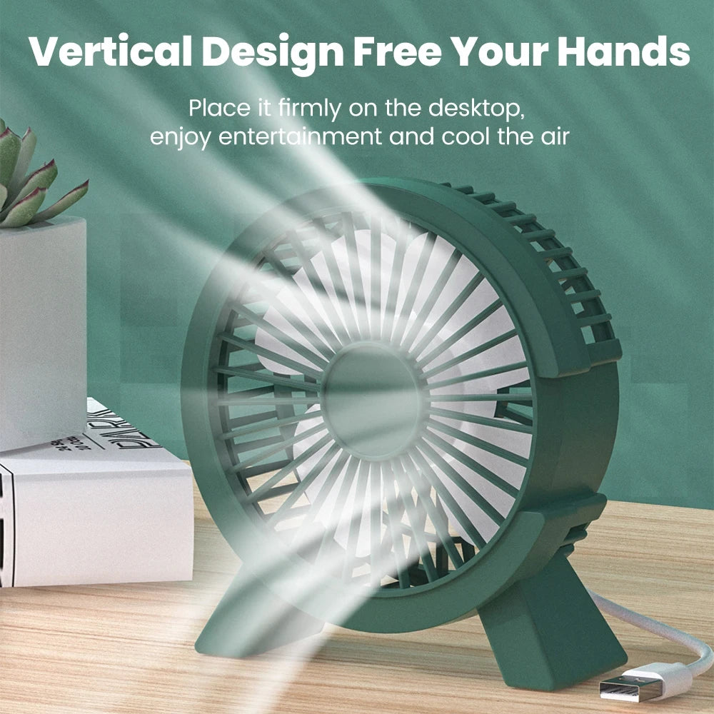 Portable USB Rechargeable Desk Fan